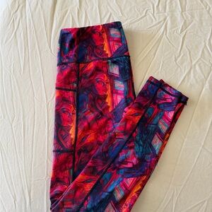 Constantly Varied Gear Multicolor Abstract Leggings - Full Length